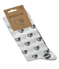 Mosselsokken Wit mt 36-40