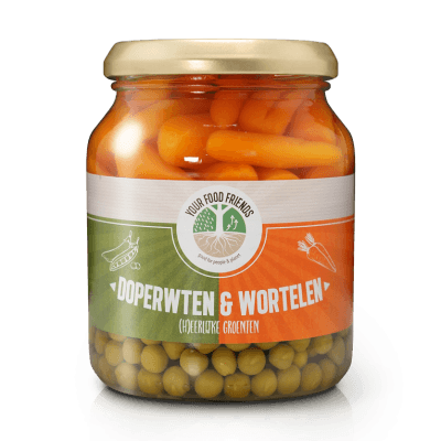YourFoodFriends Doperwten/Wortelen