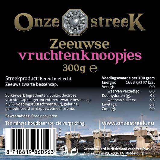 Zeeuwse vruchtenknoopjes gekleurd