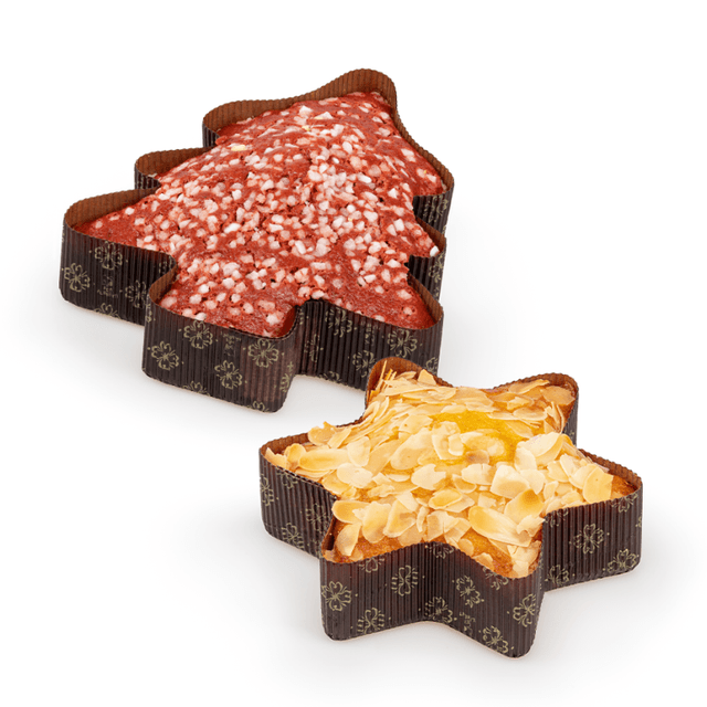 Kerst cake mix (1xRed Velvet boom & 1xPannetone ster) (wk 51+52)