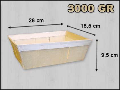 Oestermand rechthoek 3 kilo