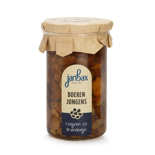 JanBax boerenjongens (rozijnen) op brandewijn 9%