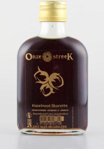 Hazelnoot  likorette 14,5 % alc. Zakflacon
