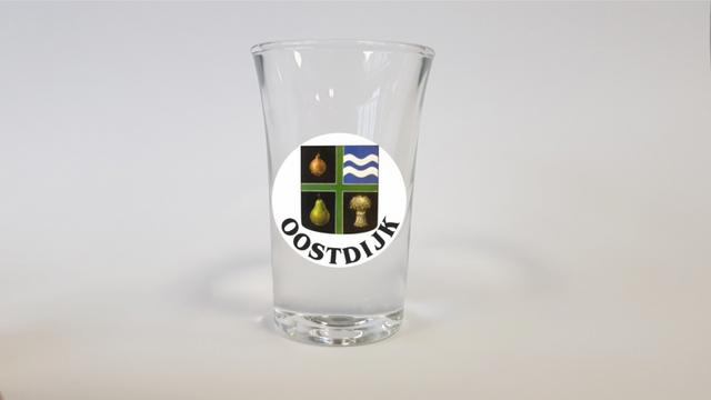 Borrel glaasjes wapen Oostdijk