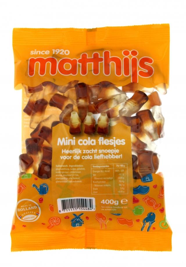 Cola flesjes Matthijs
