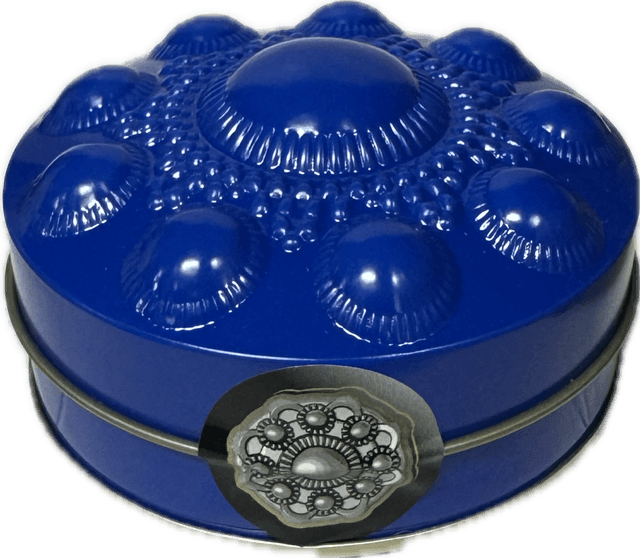 Bewaarblik Zeeuwse Knopendrop LAAG BLIK (blauw)