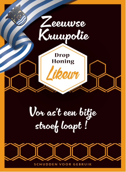 Zeeuwse Kruupolie Honing Drop likeur Onze streeK 14,9%